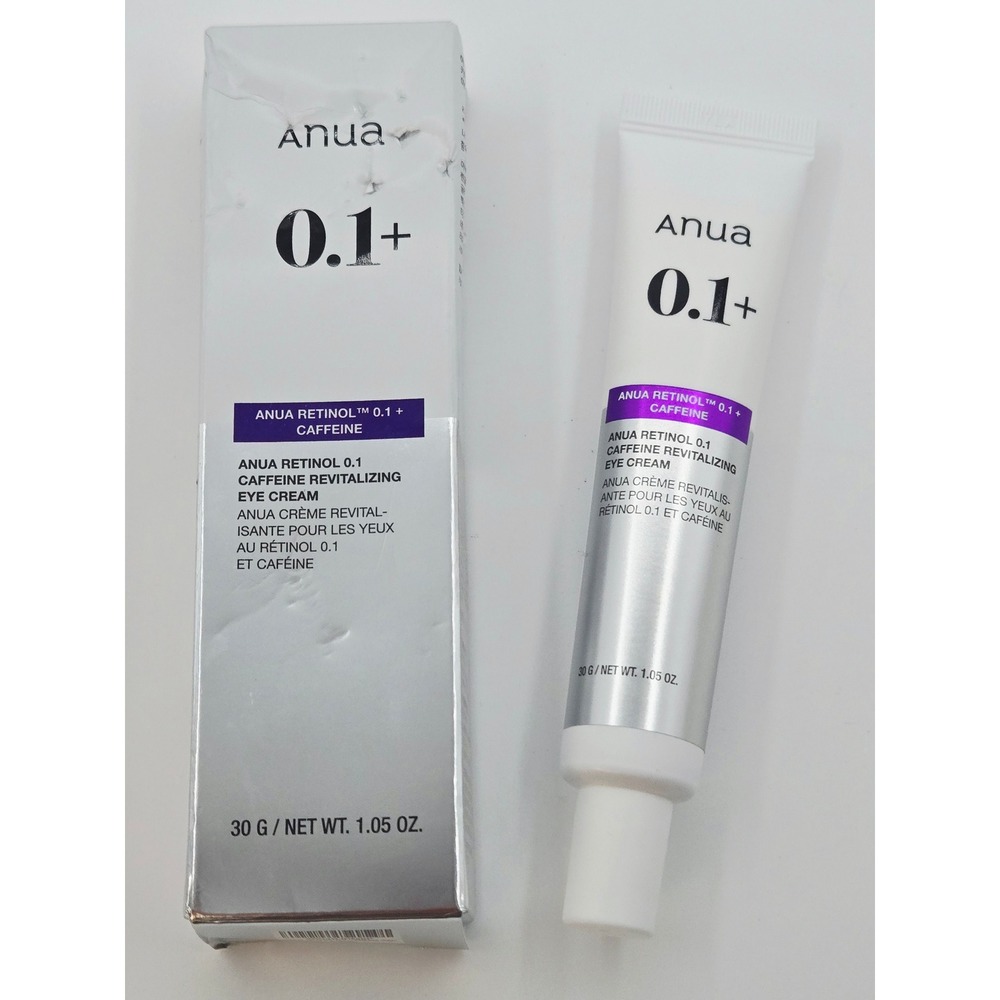 Anua Retinol 0.1 Caffeine Revitalizing Eye Cream 30g 1.05oz K-Beauty New Boxed